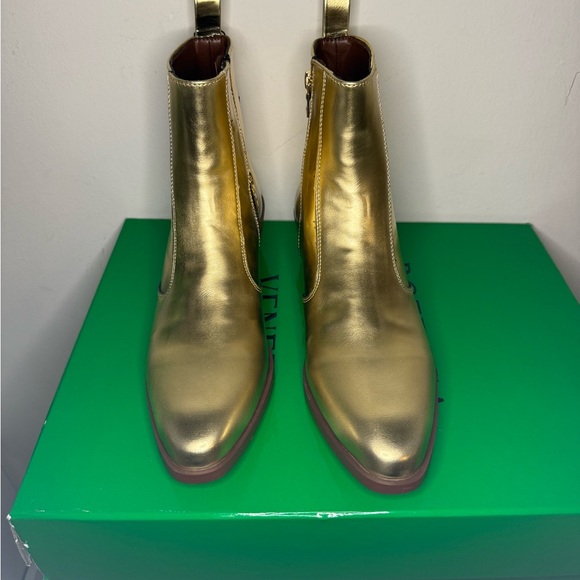 Straight to Hell Gold Ankle Boots - Picture 2 of 6